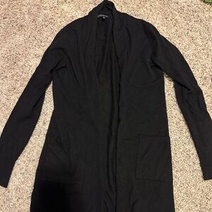 Women's Staccato Black Open Front Cardigan